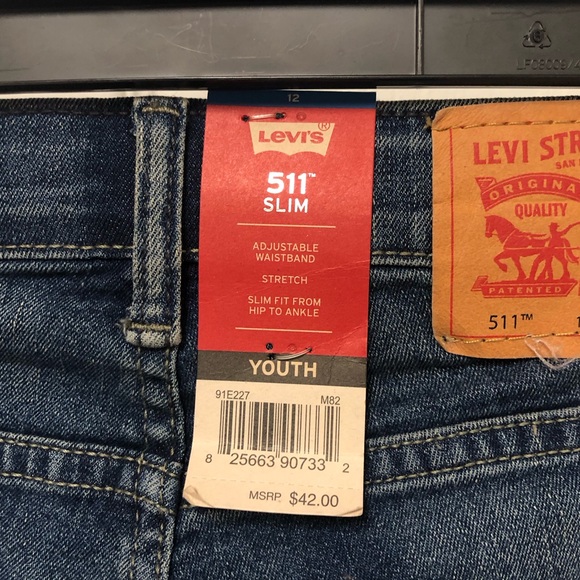 Levi’s 511 Slim Youth Boys Jeans - Picture 9 of 14